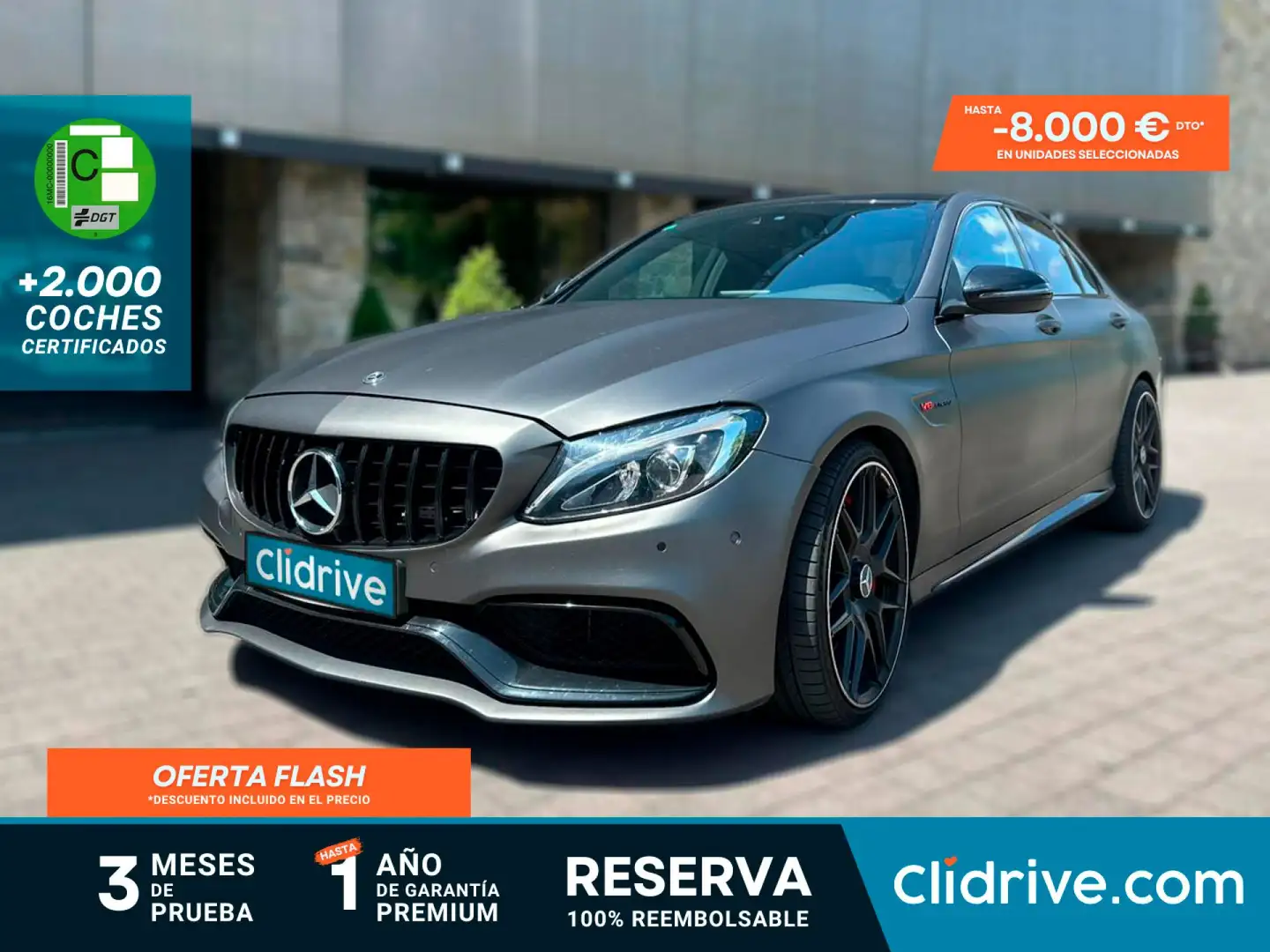 Mercedes-Benz C 63 AMG Mercedes-AMG S Gris - 1