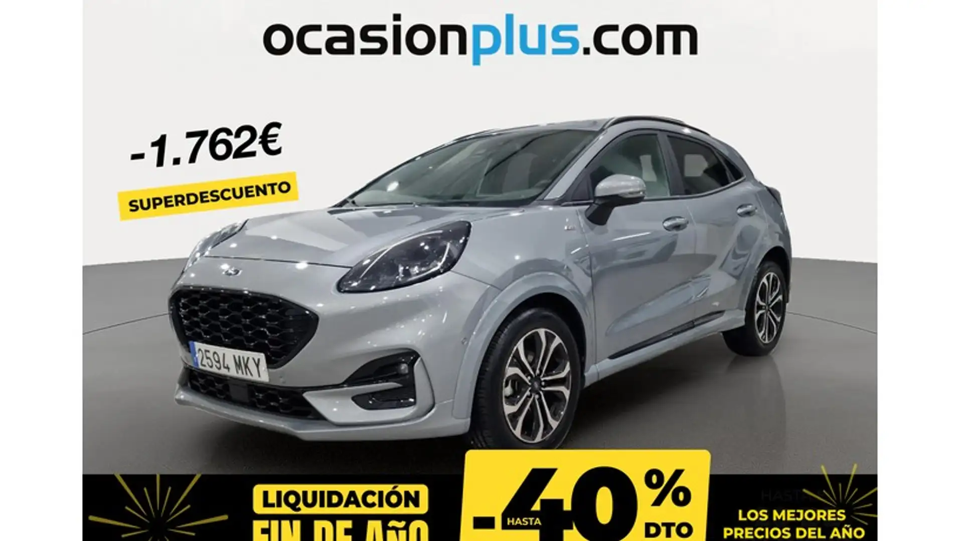 Ford Puma 1.0 EcoBoost MHEV ST-Line Design 125 Argent - 1