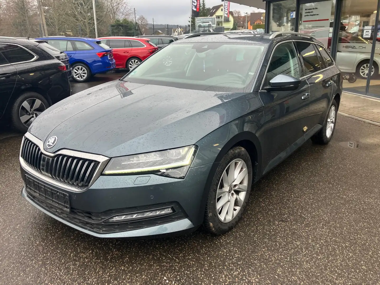 Skoda Superb 1.5 TSI Ambition LED|SHZ|Navi|Klimaaut. Szary - 2