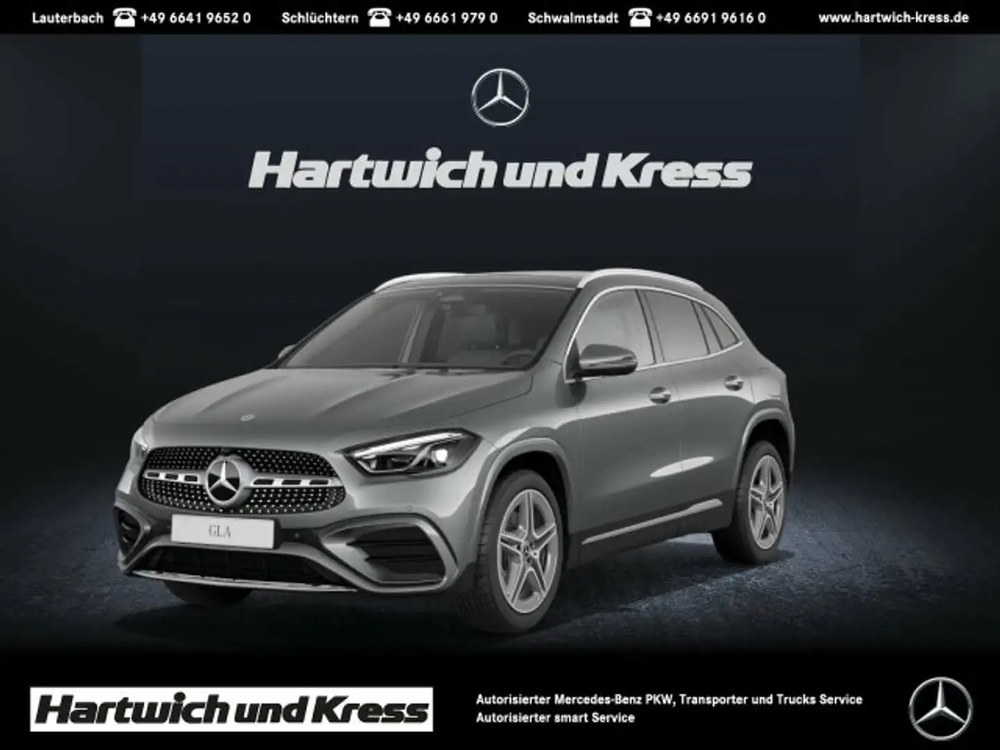 Mercedes-Benz GLA 220 GLA 220 d 4Matic AMG Line Premium+AHK+360°Kamera+Mutlibeam+Thermotronic Grau - 1