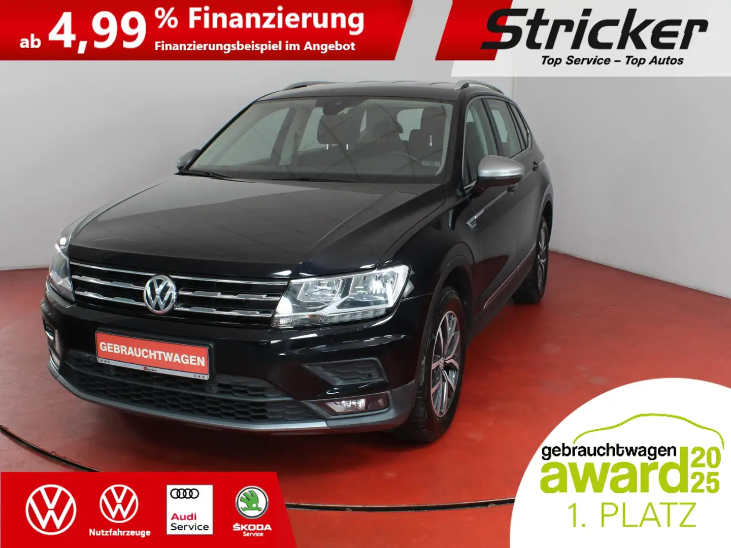 Volkswagen Tiguan Allspace 1.4TSI 273,-ohne Anzahlung AHK 7-Sitzer Schwarz - 1