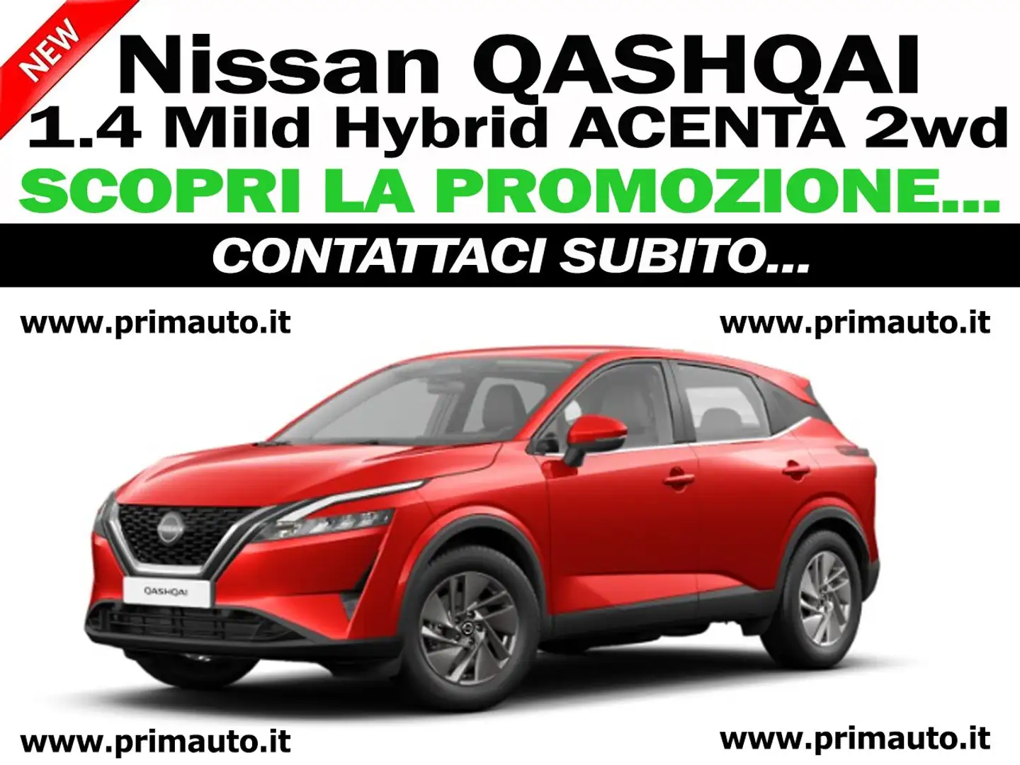 Nissan Qashqai Mild Hybrid 140 Man 2WD 140 CV "Acenta" - OFFERTA! Rosso - 1
