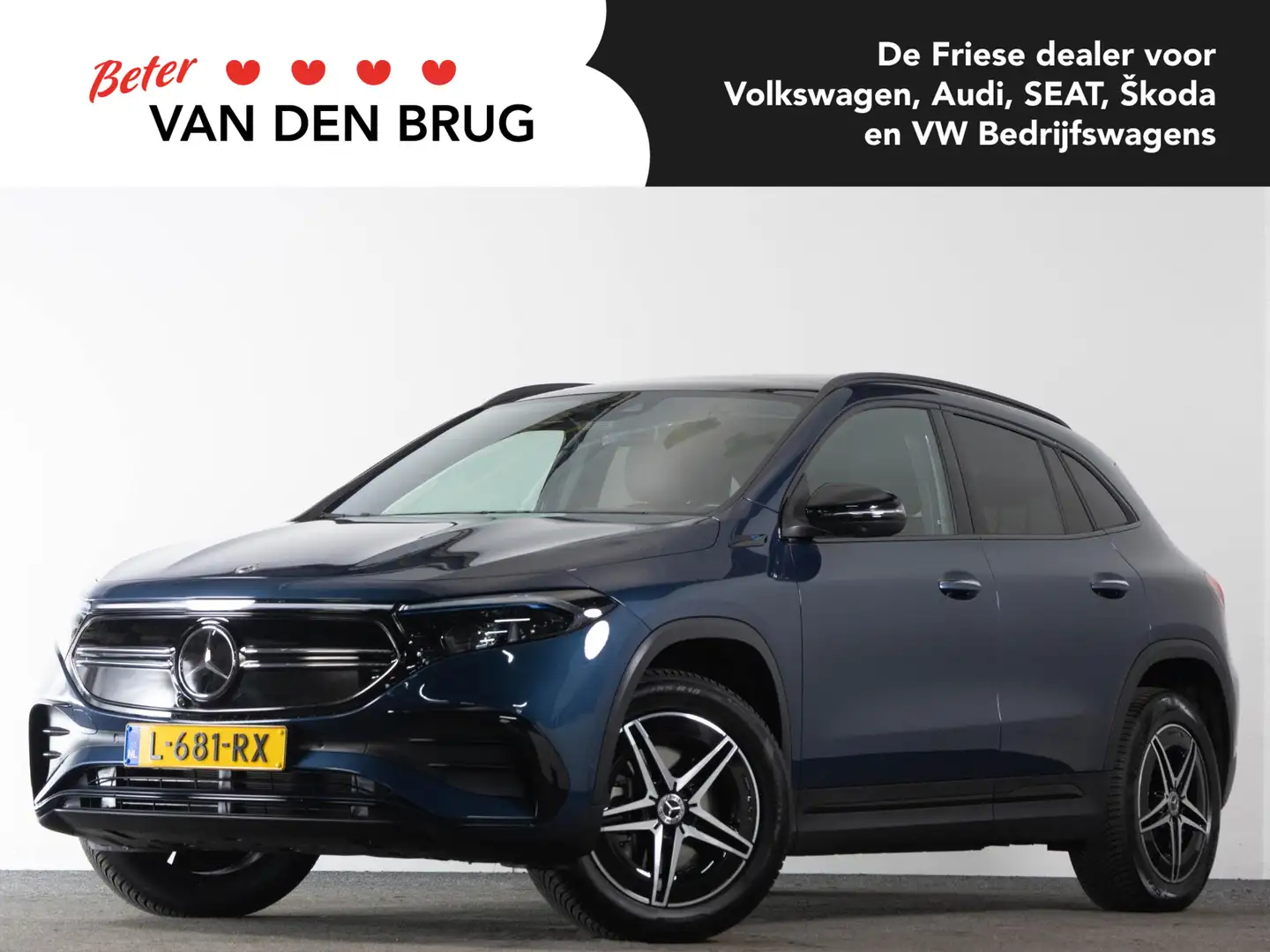 Mercedes-Benz EQA 250 AMG Line 67 kWh | Panoramadak | 360 camera | Elekt Blauw - 1