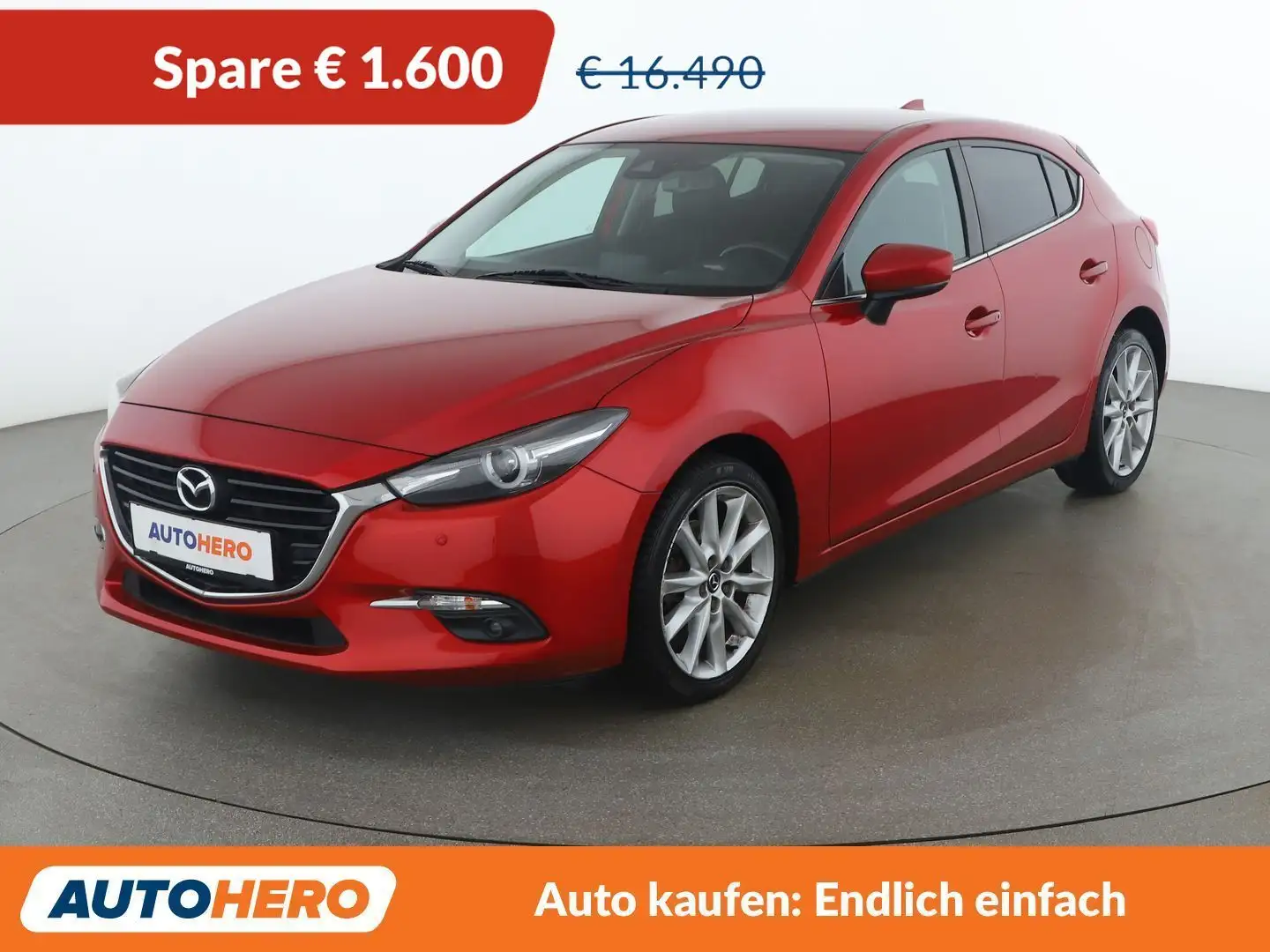 Mazda 3 2.0 Revolution *HUD*CAM*NAVI*TOT*SHZ*BOSE* Rot - 1