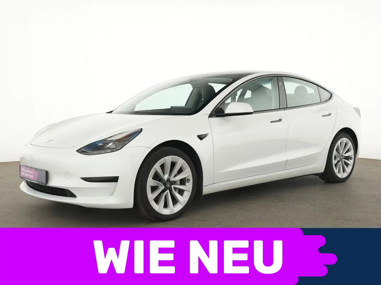 Tesla Model 3 Rückfahrkamera HD|ACC|Navigation Weiß - 1