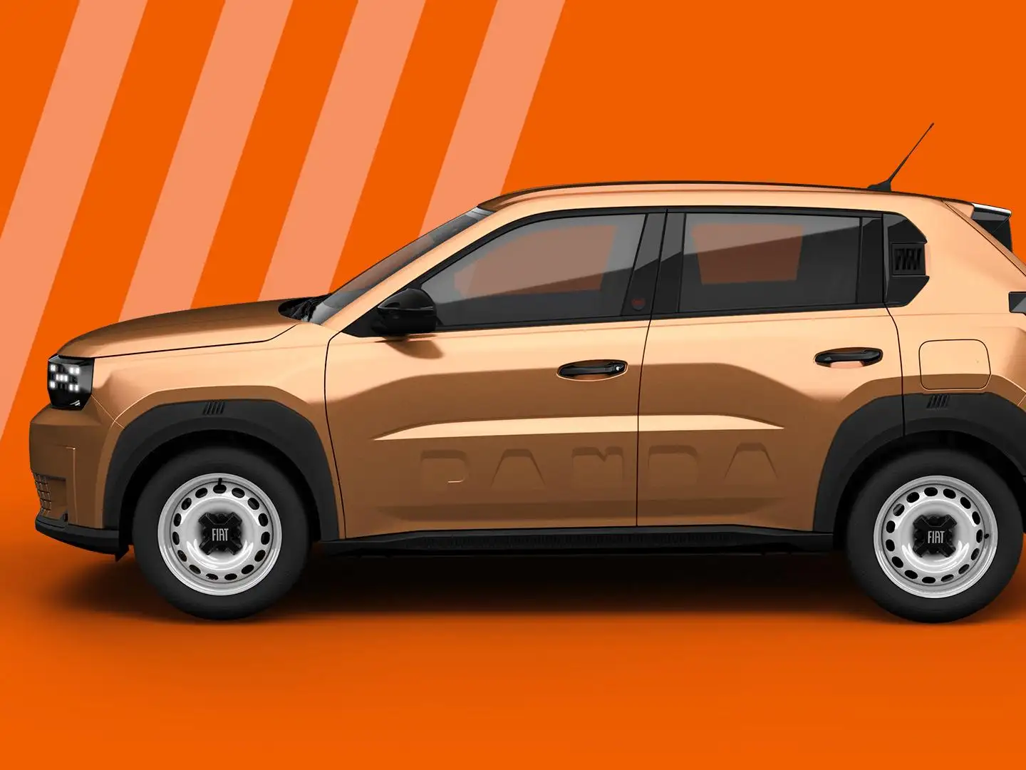 Fiat Grande Panda Red 44 kWh | Airco | Cruise | Apple Carplay | 16" Brown - 2