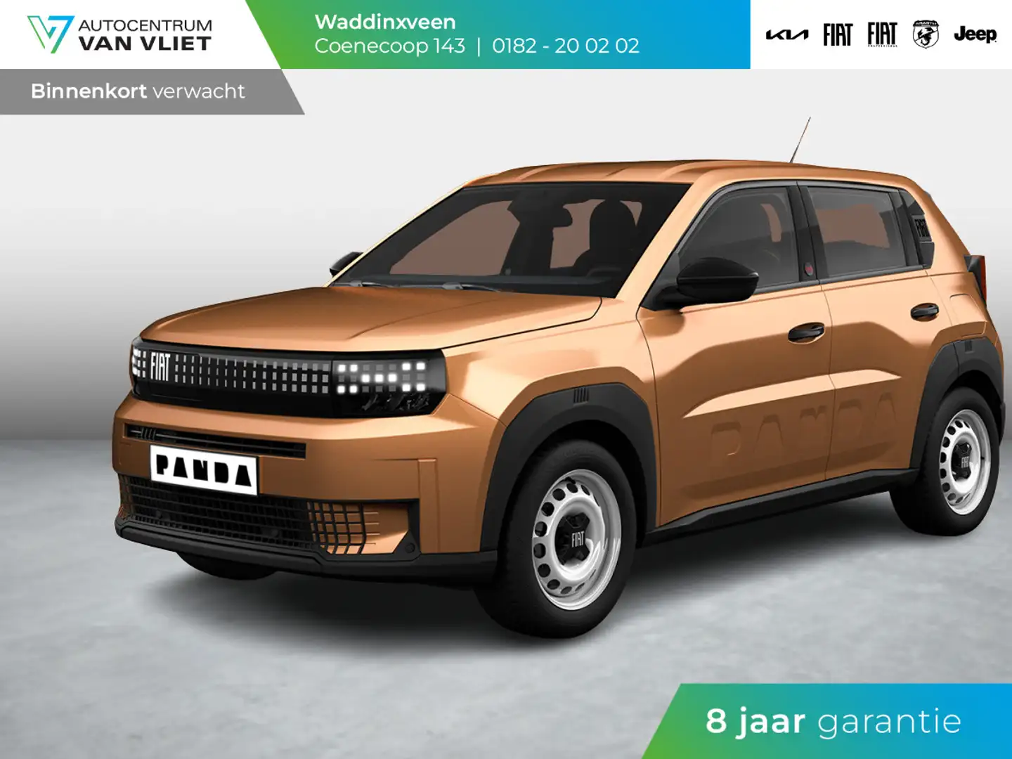 Fiat Grande Panda Red 44 kWh | Airco | Cruise | Apple Carplay | 16" Brown - 1