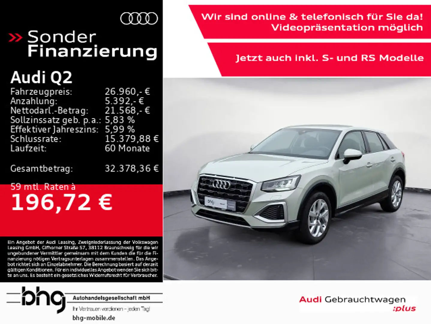 Audi Q2 30 TFSI advanced Zilver - 1