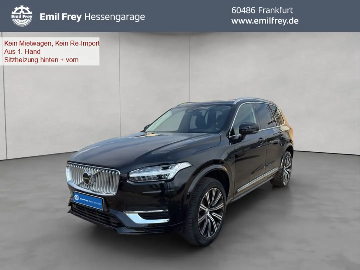 Volvo XC90 XC90 B5 AWD Plus-Bright 7S Glasd Standh 360° AHK Schwarz - 1