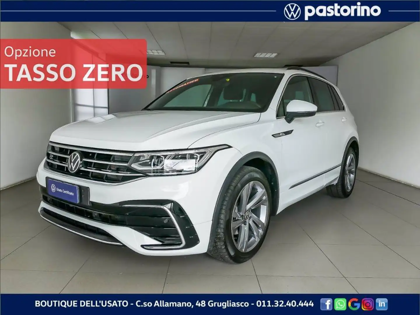 Volkswagen Tiguan 1.5 TSI R-LINE DSG 150CV Weiß - 1