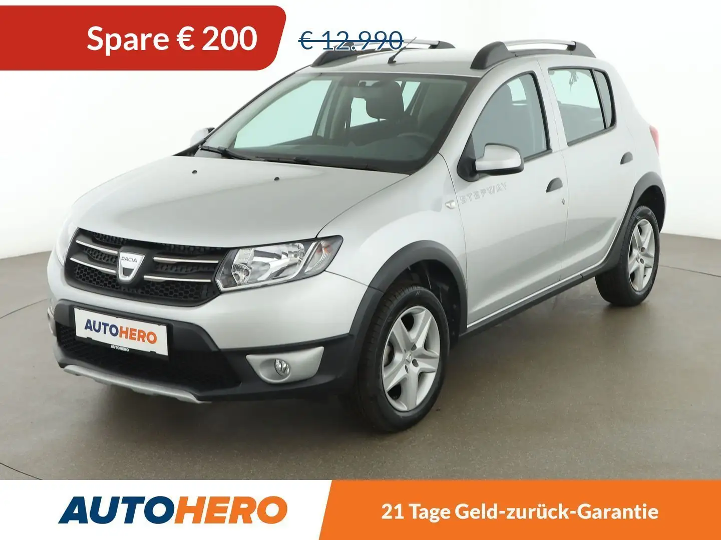 Dacia Sandero 0.9 TCe Stepway Prestige Aut. *TEMPO*NAVI*PDC*BT* Zilver - 1