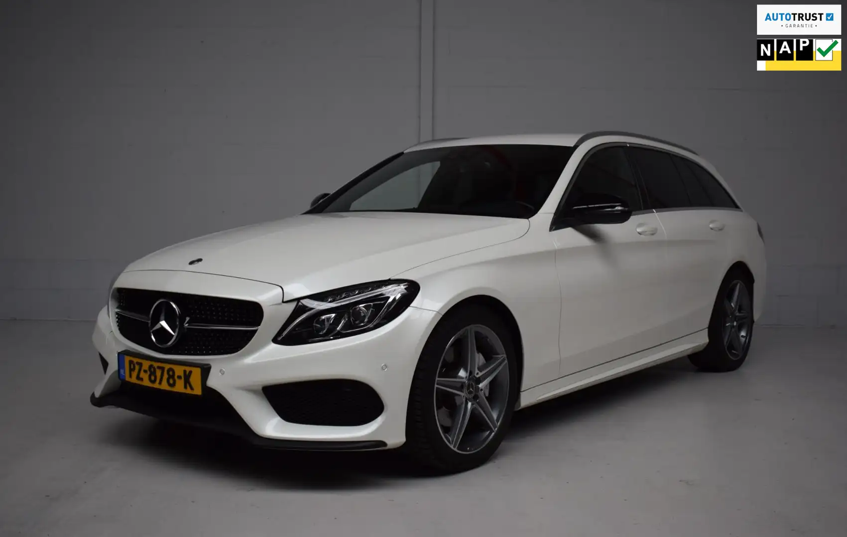 Mercedes-Benz C 200 Estate 2.0L 184PK AUT AMG Premium NAP / LEER / CAM Blanc - 1