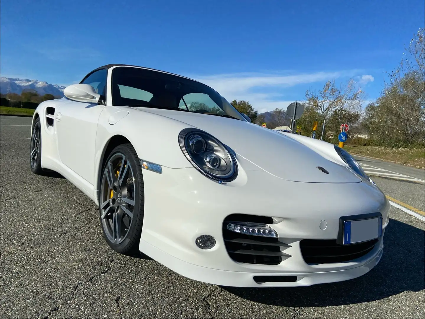 Porsche 911 Cabrio 3.8 Turbo S CARBOCERAMICA+APPROVED+FULL Bianco - 1