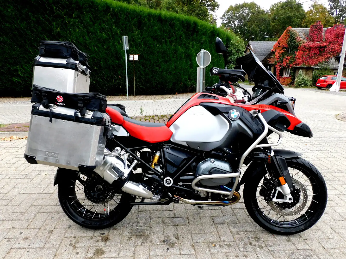 BMW R 1200 GS Adventure full options , position basse , garantie un an Rouge - 1