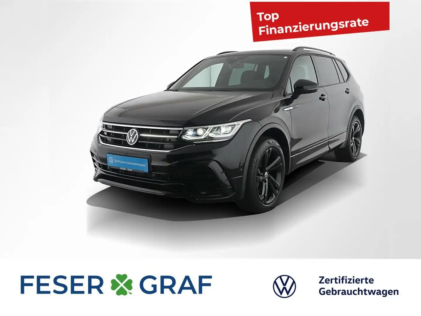Volkswagen Tiguan Allspace 2.0TDI R-Line BlackStyle 4M PANO Schwarz - 1
