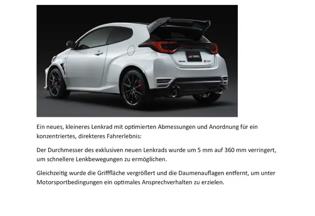 Toyota Yaris GR 1,6 Turbo Aero Performance 6M 3t. Ansicht 11