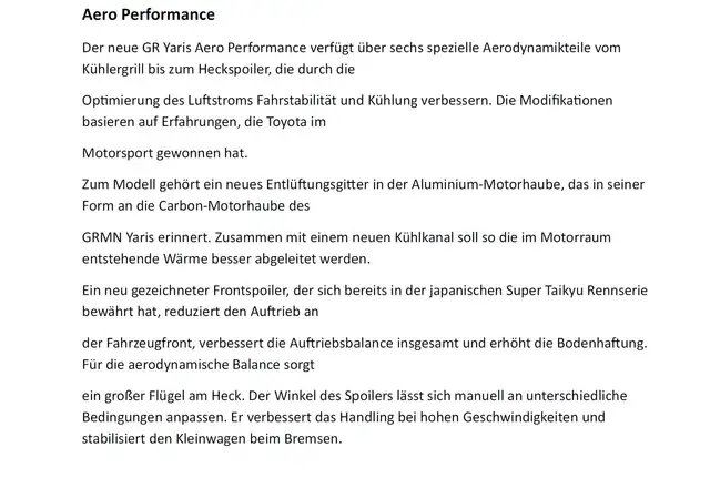 Toyota Yaris GR 1,6 Turbo Aero Performance 6M 3t. Ansicht 9