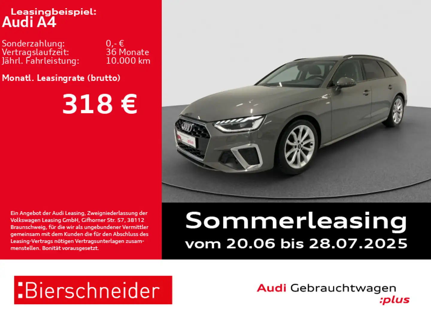 Audi A4 Av 35 TDI S-Line 18 MATRIX CAM ACC NAVI 5J.GA Grijs - 1