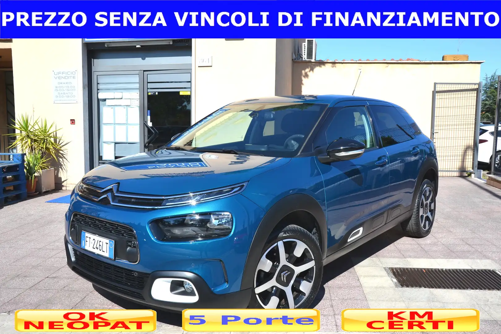 Citroen C4 1.5 BlueHDi 100CV SHINE  **TOP DI GAMMA**EURO6D** Blu/Azzurro - 1