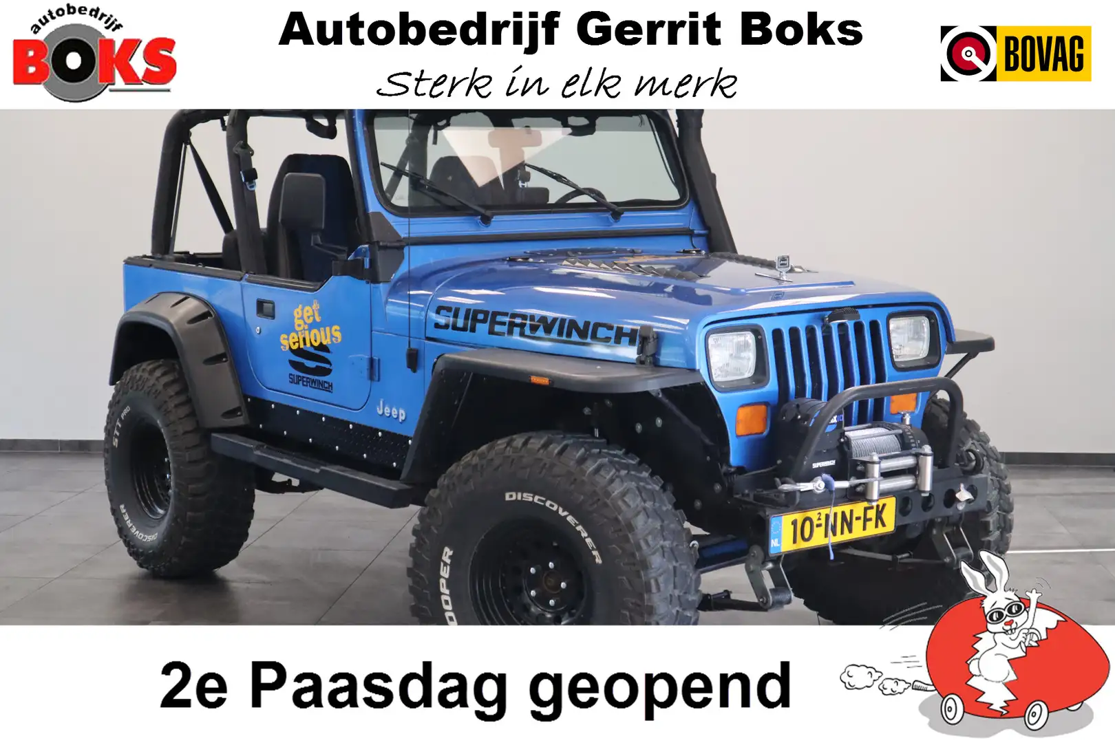 Jeep Wrangler 4.0i Softtop 4WD Luxe Leder Automaat Uniek LED Bar Azul - 1