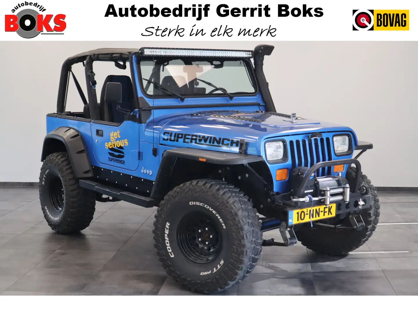 Jeep Wrangler 4.0i Softtop 4WD Luxe Leder Automaat Uniek LED Bar Blauw - 1