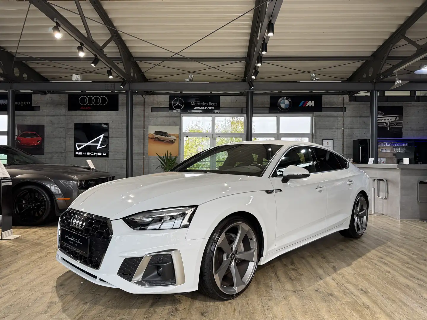 Audi A5 40 TDI S line Sportback*KAM.*NAVI*LED*D.TACHO Blanc - 1