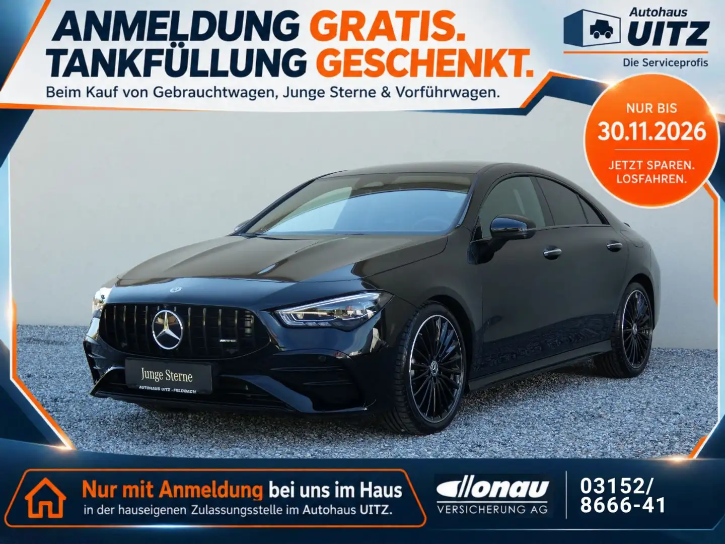 Mercedes-Benz CLA 180 d Coupé AMG +MBeam+Burm+Pano+360°+Winter+ Schwarz - 1
