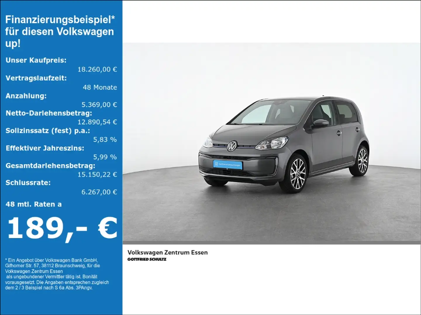 Volkswagen up! e-Style Plus R-Kamera Sitzhzg PDC Bluetooth Gris - 1