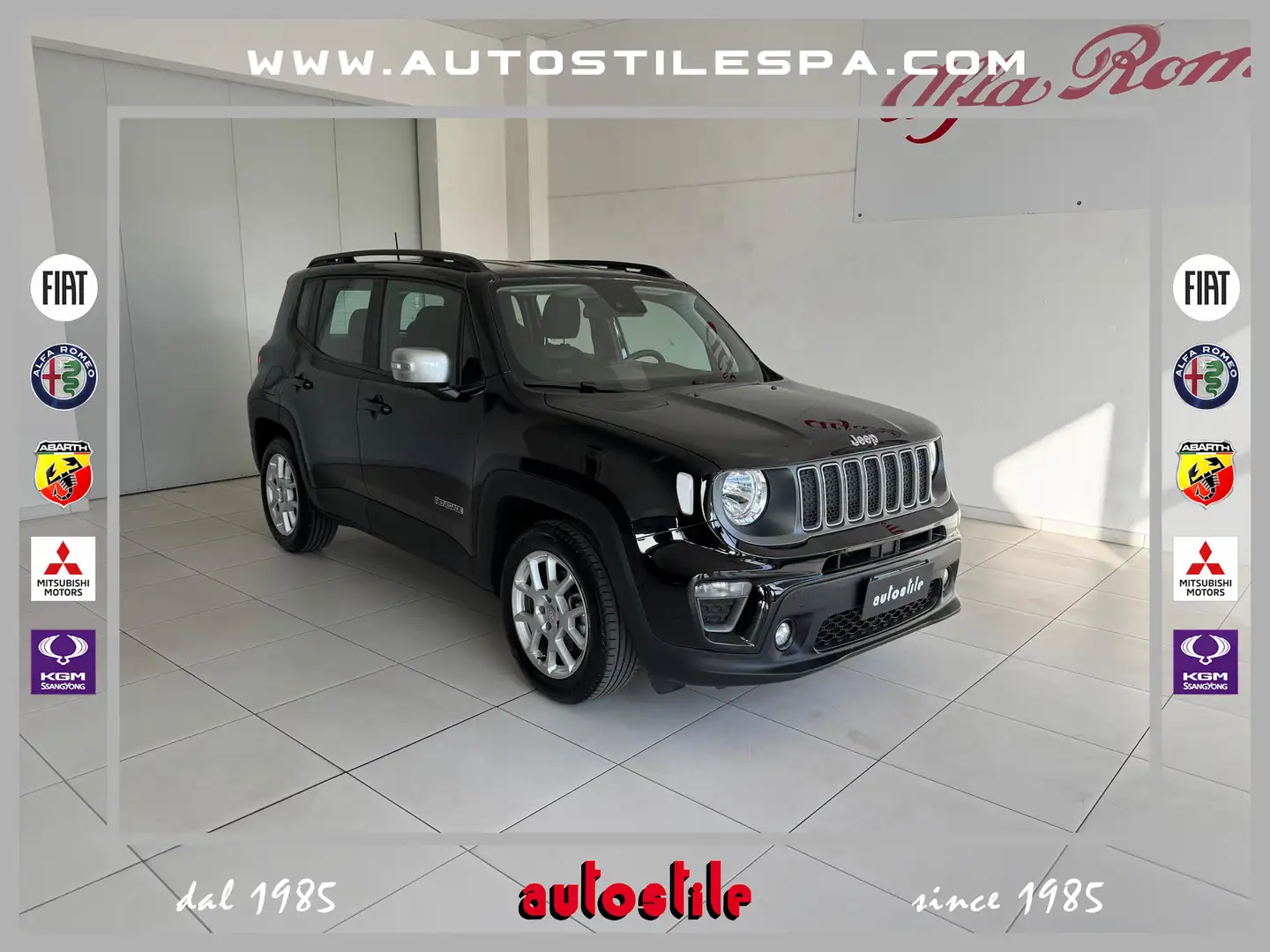 Jeep Renegade 1.5 Turbo T4 MHEV Limited Auto Zwart - 1
