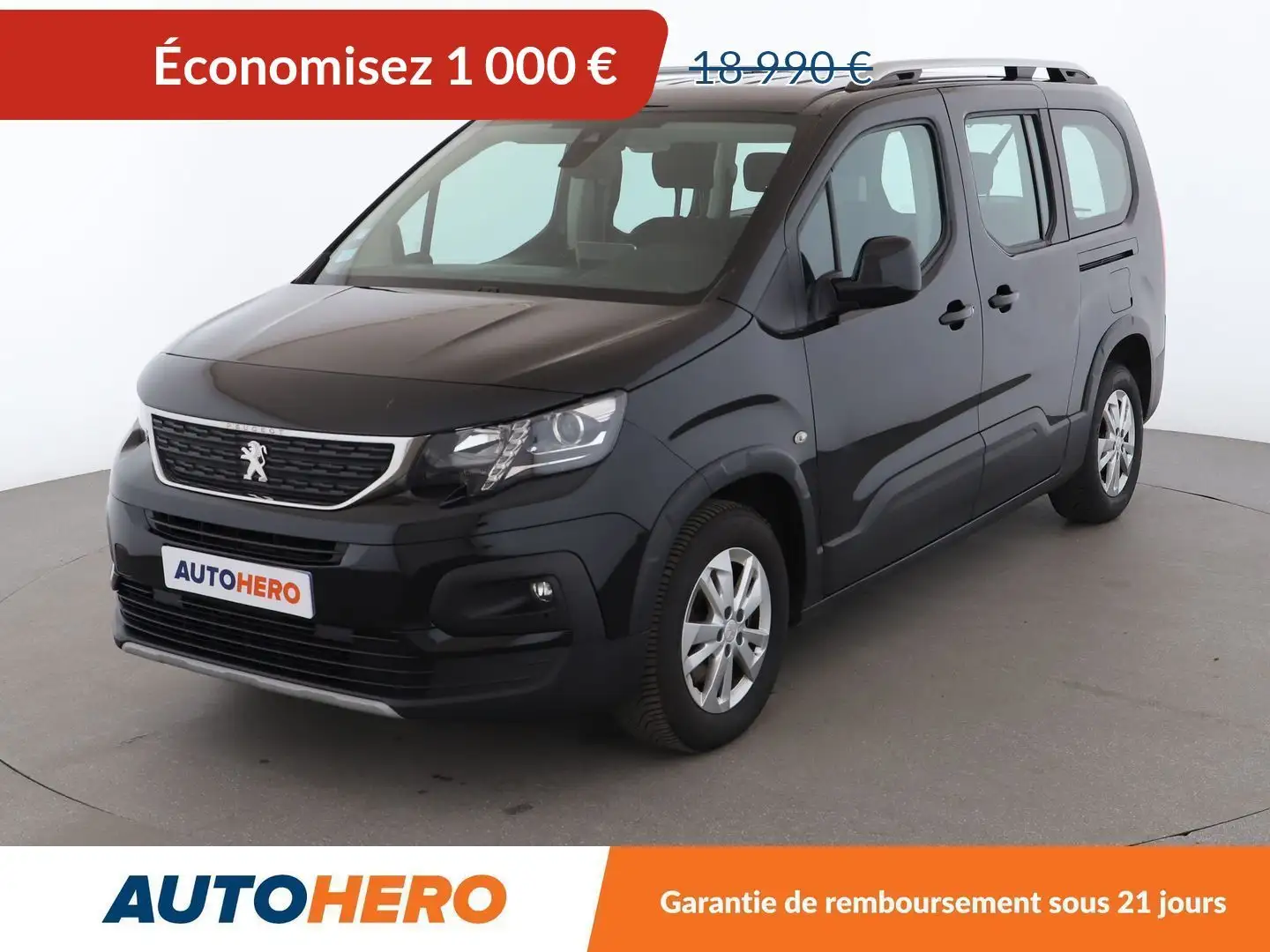 Peugeot Rifter Long 1.5 Blue-HDi Allure Black - 1