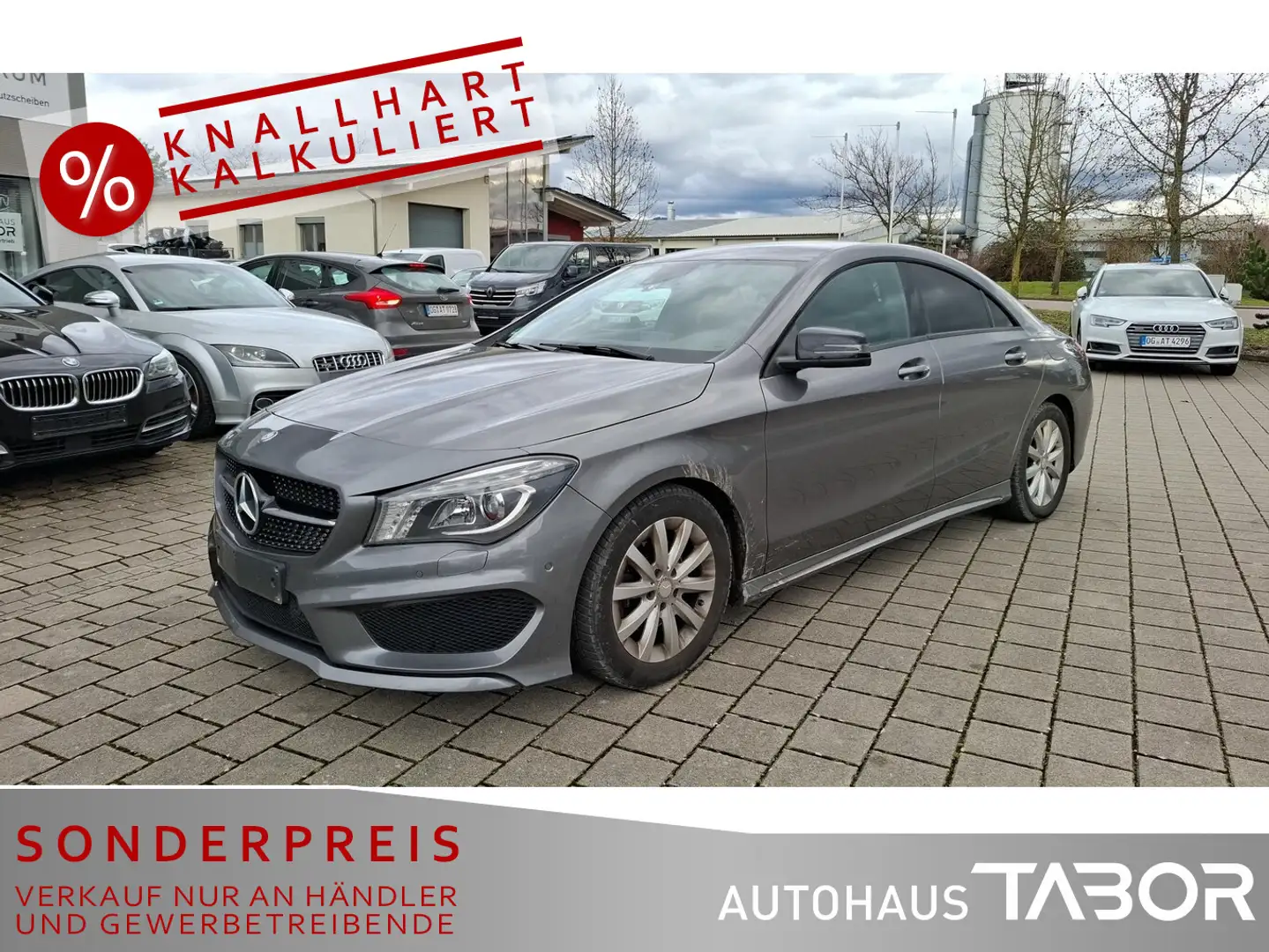Mercedes-Benz CLA 200 200 Aut. AMG Line BiXen Nav ParkAss NightP Grau - 1