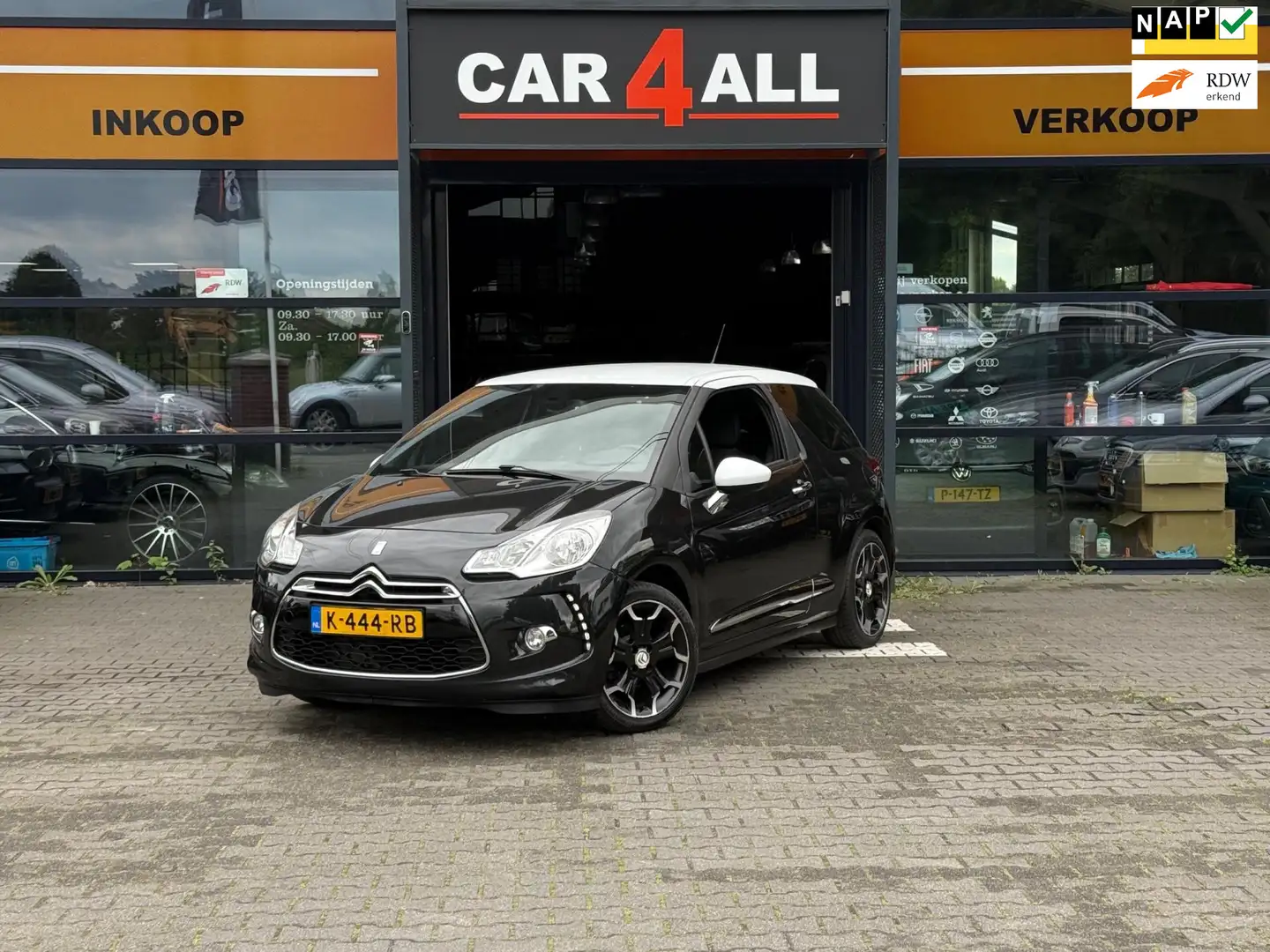 Citroen DS3 1.6 So Chic CRUISE/CLIMA/PDC/ZEER NETJES/ZWARTE HE Zwart - 1