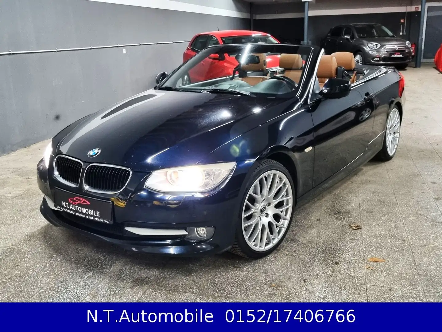 BMW 320 D Cabrio*AUTOMATIK*LEDER*NAVI*XENON*19 ZOLL* Schwarz - 1