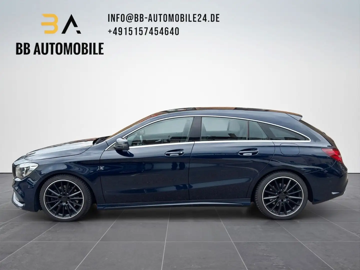 Mercedes-Benz CLA 250 Shooting Brake 4Matic AMG Line LEDER CAM Bleu - 2