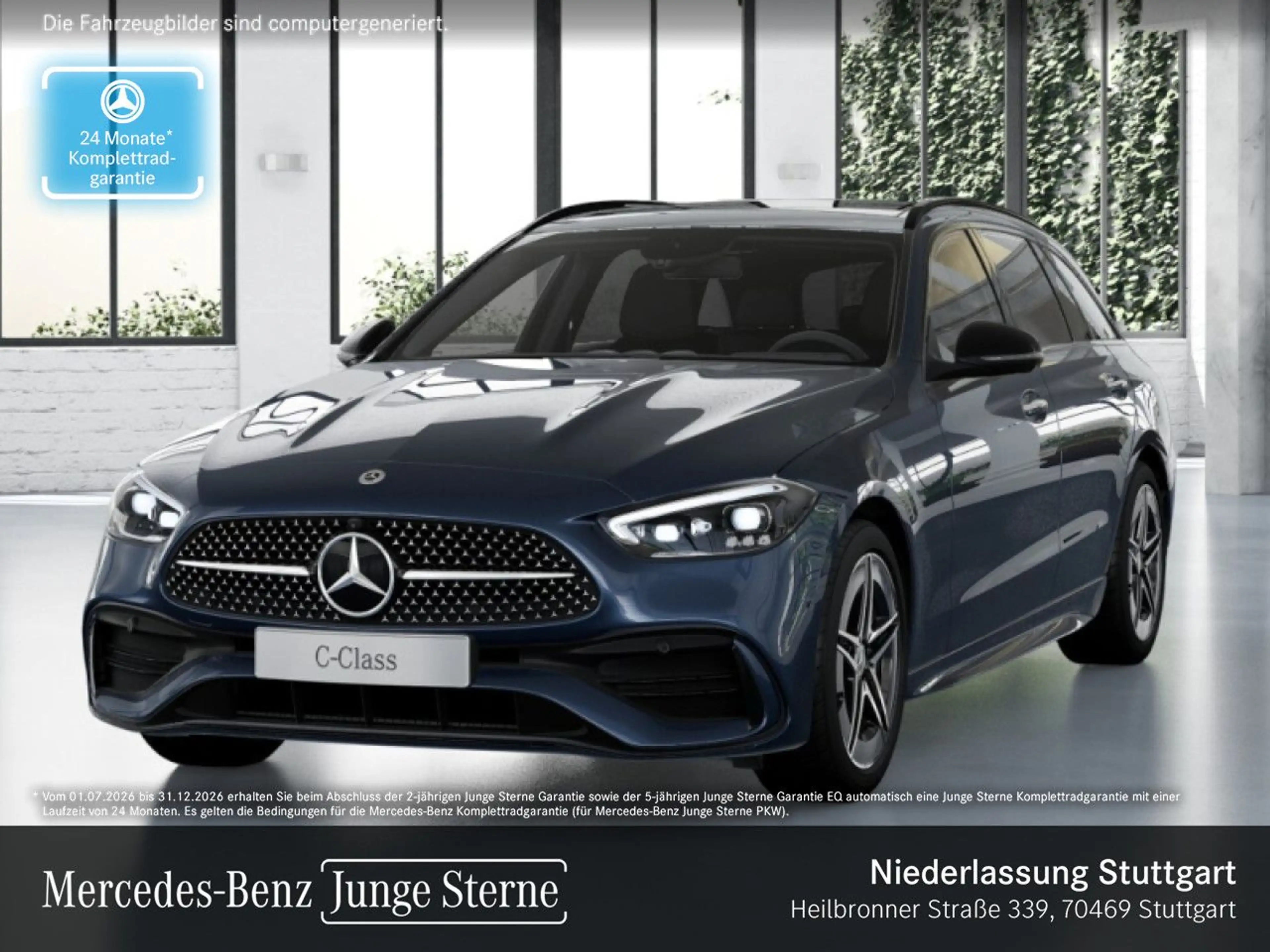 Mercedes-Benz C 180 T AMG+NIGHT+PANO+360+BURMESTER+TOTW+KEYLESS