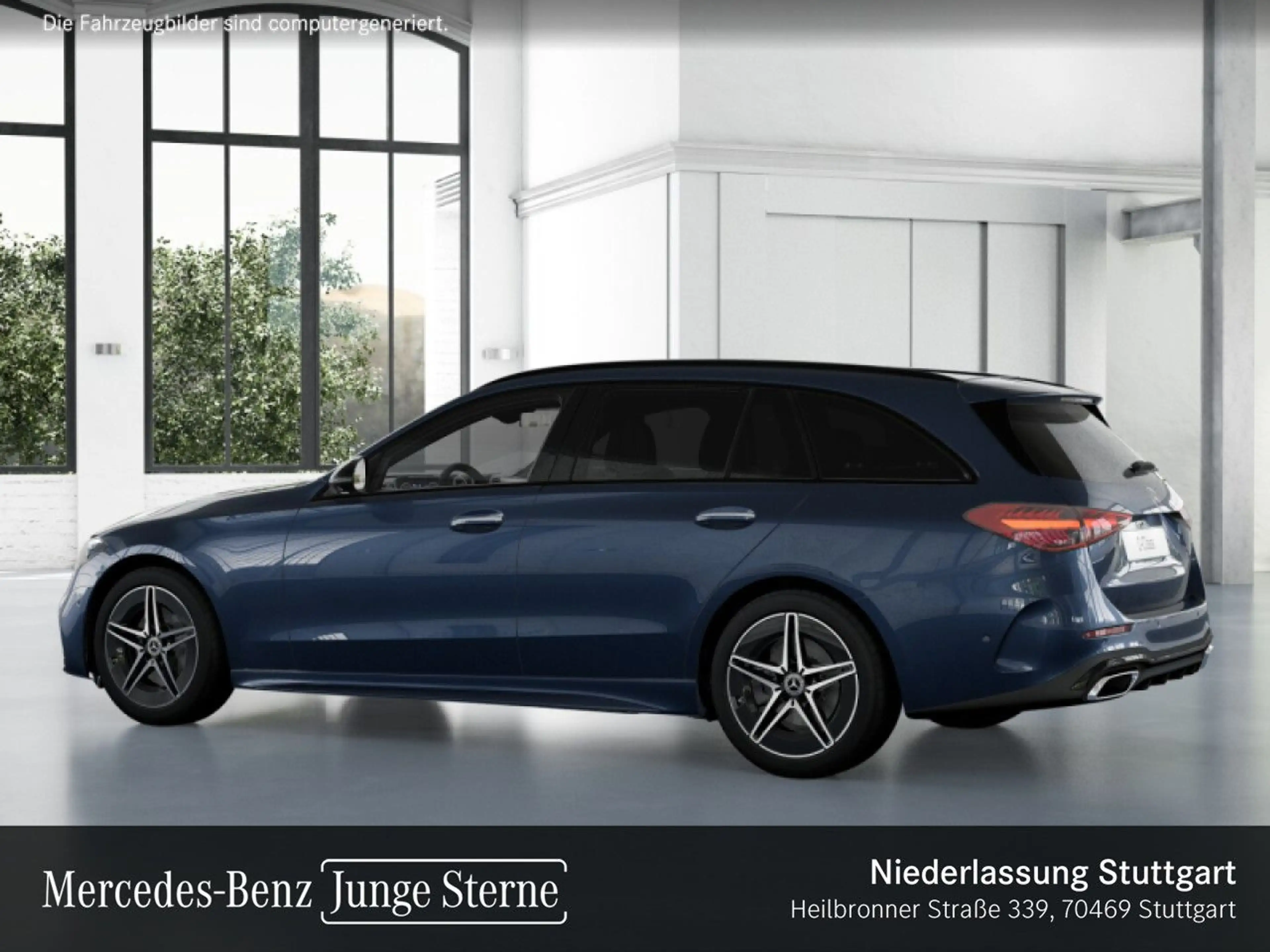 Mercedes-Benz C 180 T AMG+NIGHT+PANO+360+BURMESTER+TOTW+KEYLESS — photo 14