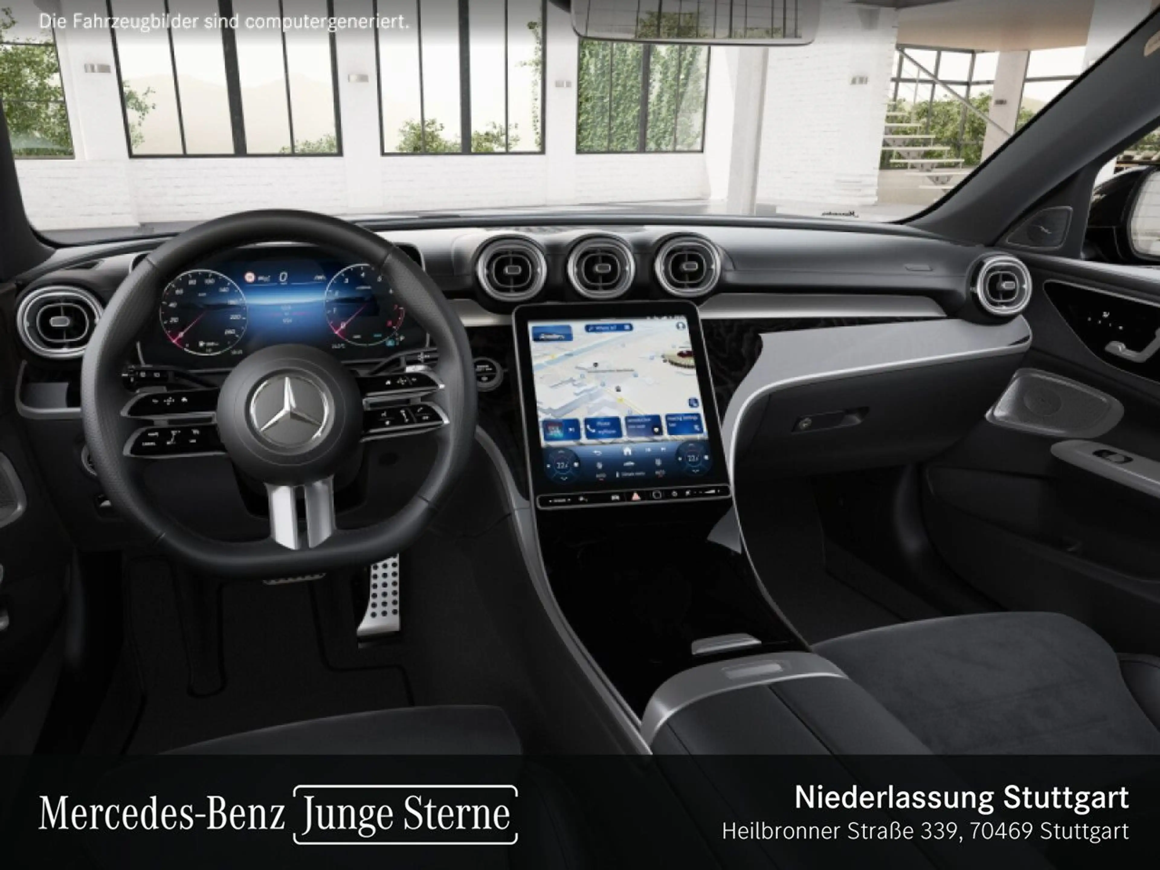 Mercedes-Benz C 180 T AMG+NIGHT+PANO+360+BURMESTER+TOTW+KEYLESS — photo 9