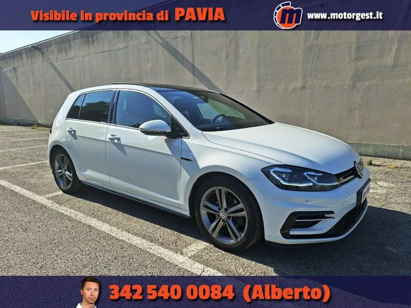 Volkswagen Golf 1.5 TSI DSG 5p. R-Line +TETTO+VIRTUAL Bianco - 1