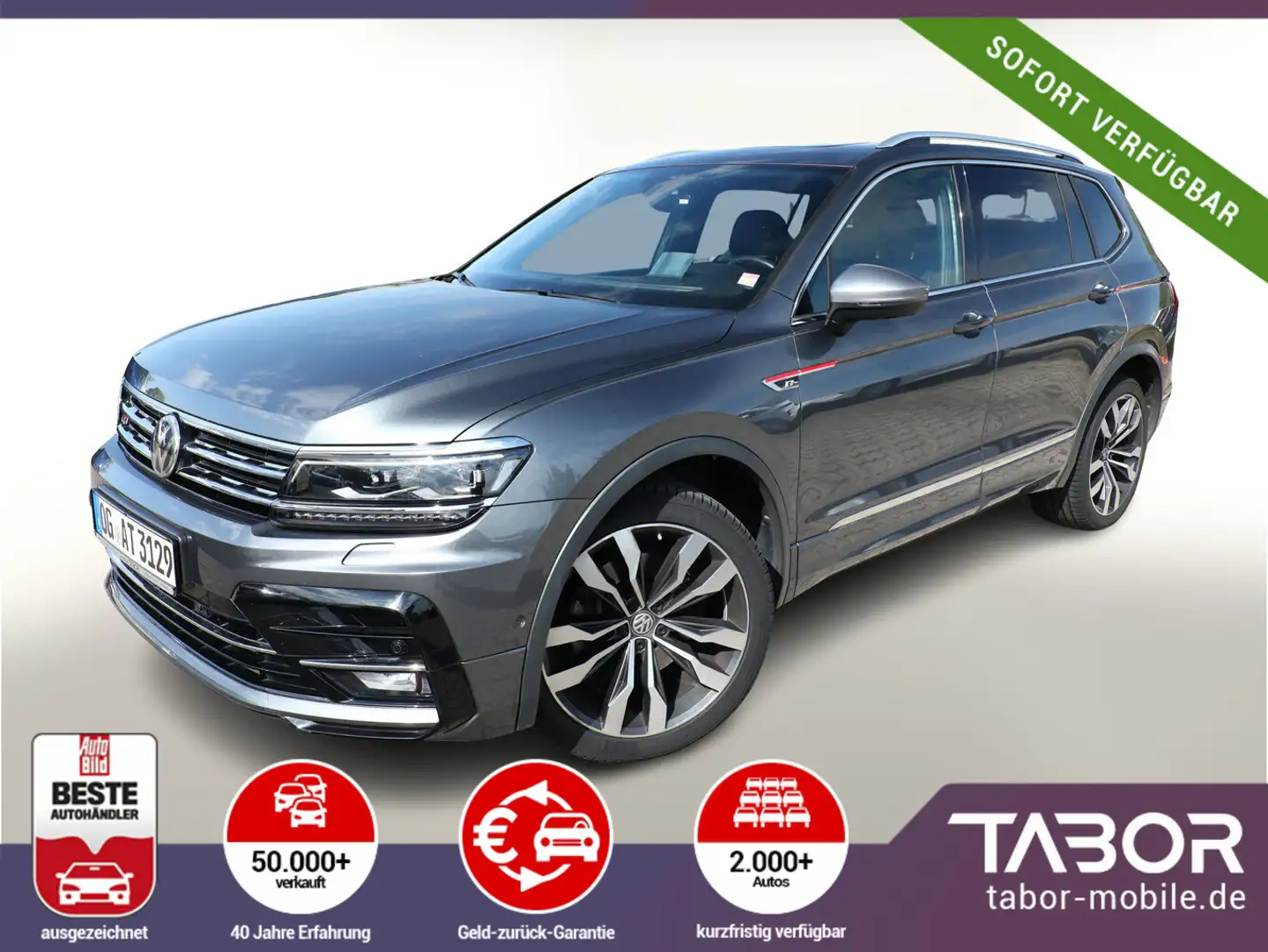 Volkswagen Tiguan Allspace Allspace 2.0 TDI 240 4x4 DSG R-Line PanoD Grau - 1