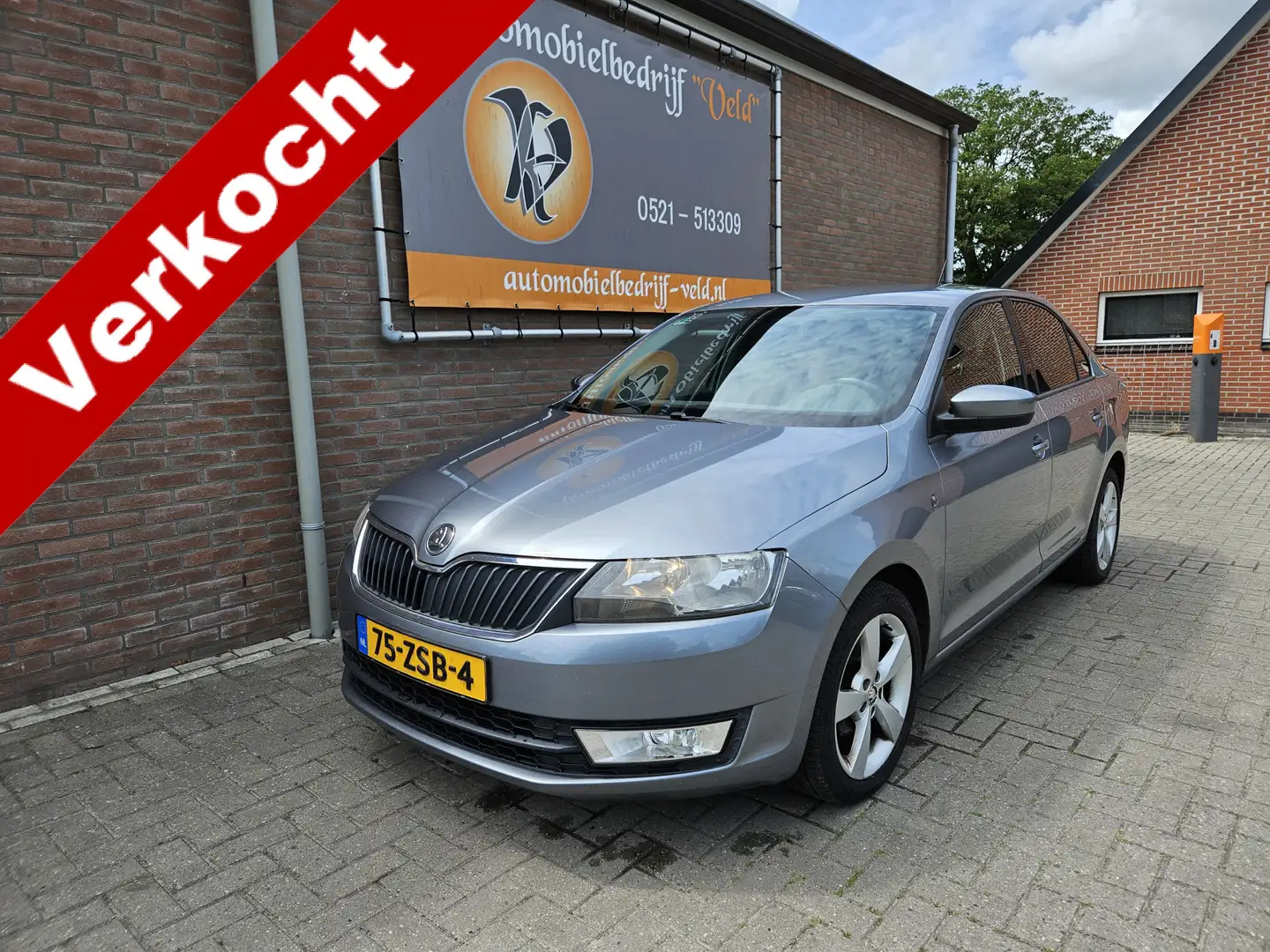 Skoda Rapid/Spaceback 1.2 TSI Greentech Ambition Businessline Grijs - 1