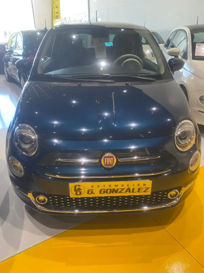 Fiat 500 1.0 Hybrid Monotrim 52kW Bleu - 1