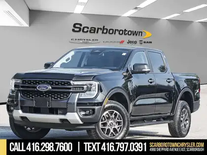 Black 2025 Ford Ranger Pickup Truck Four-Wheel Drive Automatic