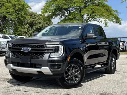 Black 2025 Ford Ranger Pickup Truck Four-Wheel Drive Automatic