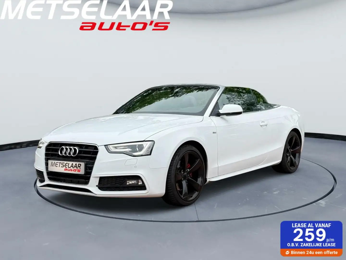 Audi A5 Cabriolet 1.8 TFSI S-Line Blanc - 1