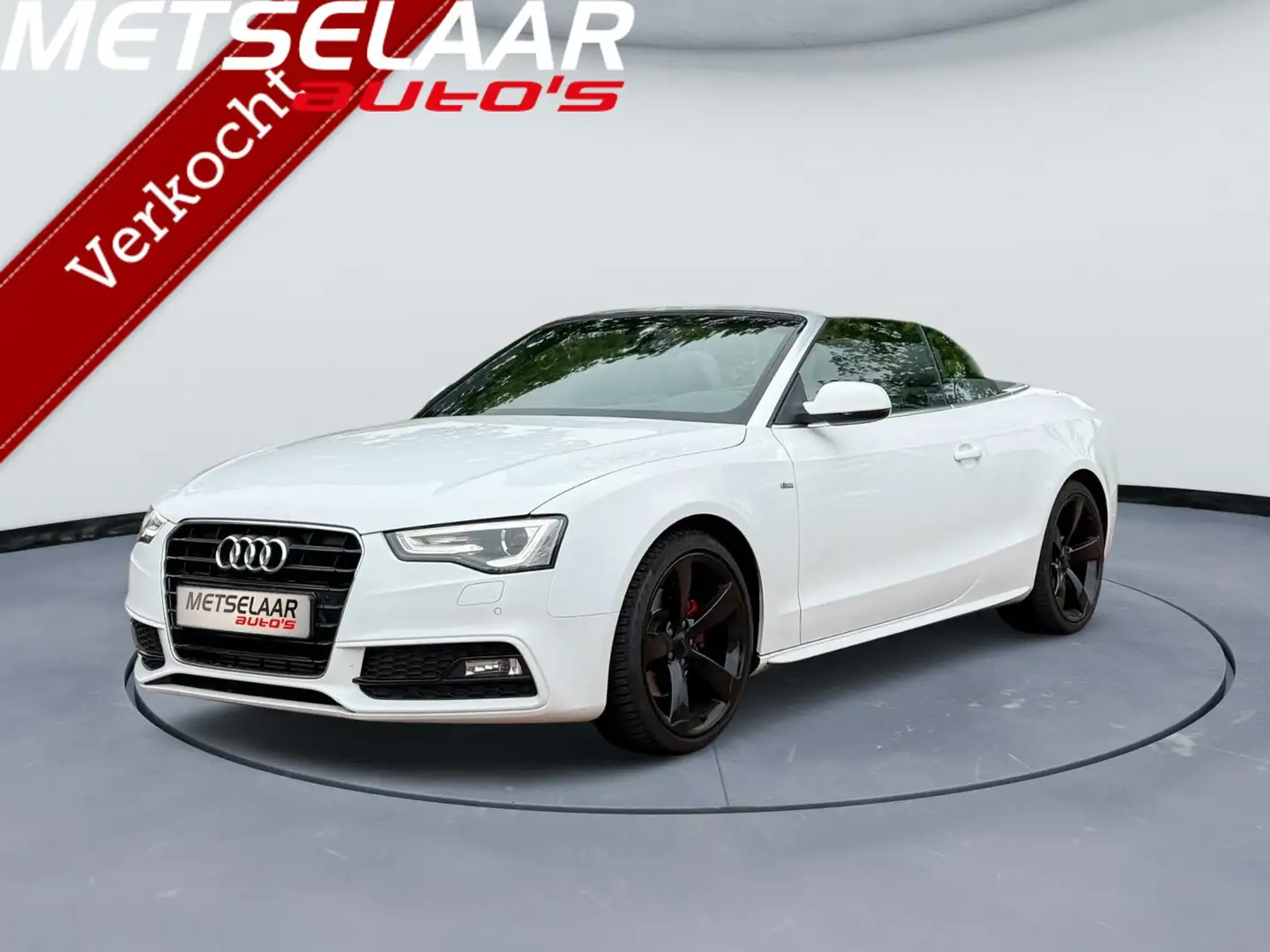 Audi A5 Cabriolet 1.8 TFSI S-Line Wit - 1