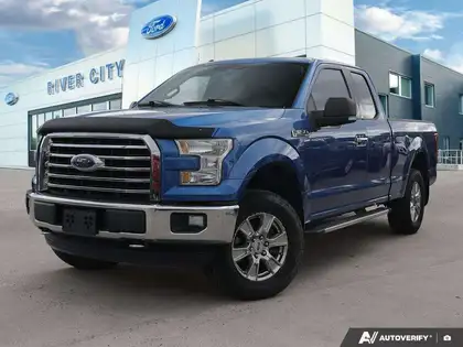 Blue 2015 Ford F-150 Pickup Truck Four-Wheel Drive 6-Speed Automatic