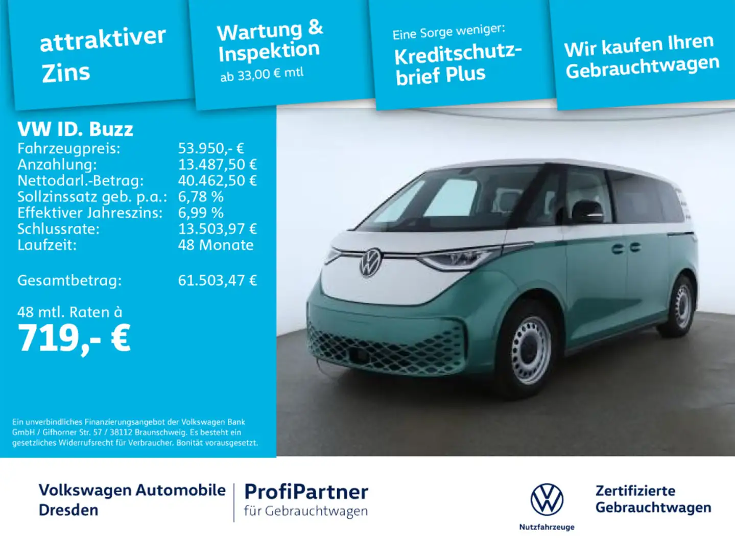 Volkswagen ID. Buzz ID.Buzz Goal LED NAV ACC KAMERA WÄRMEPUMPE Weiß - 1