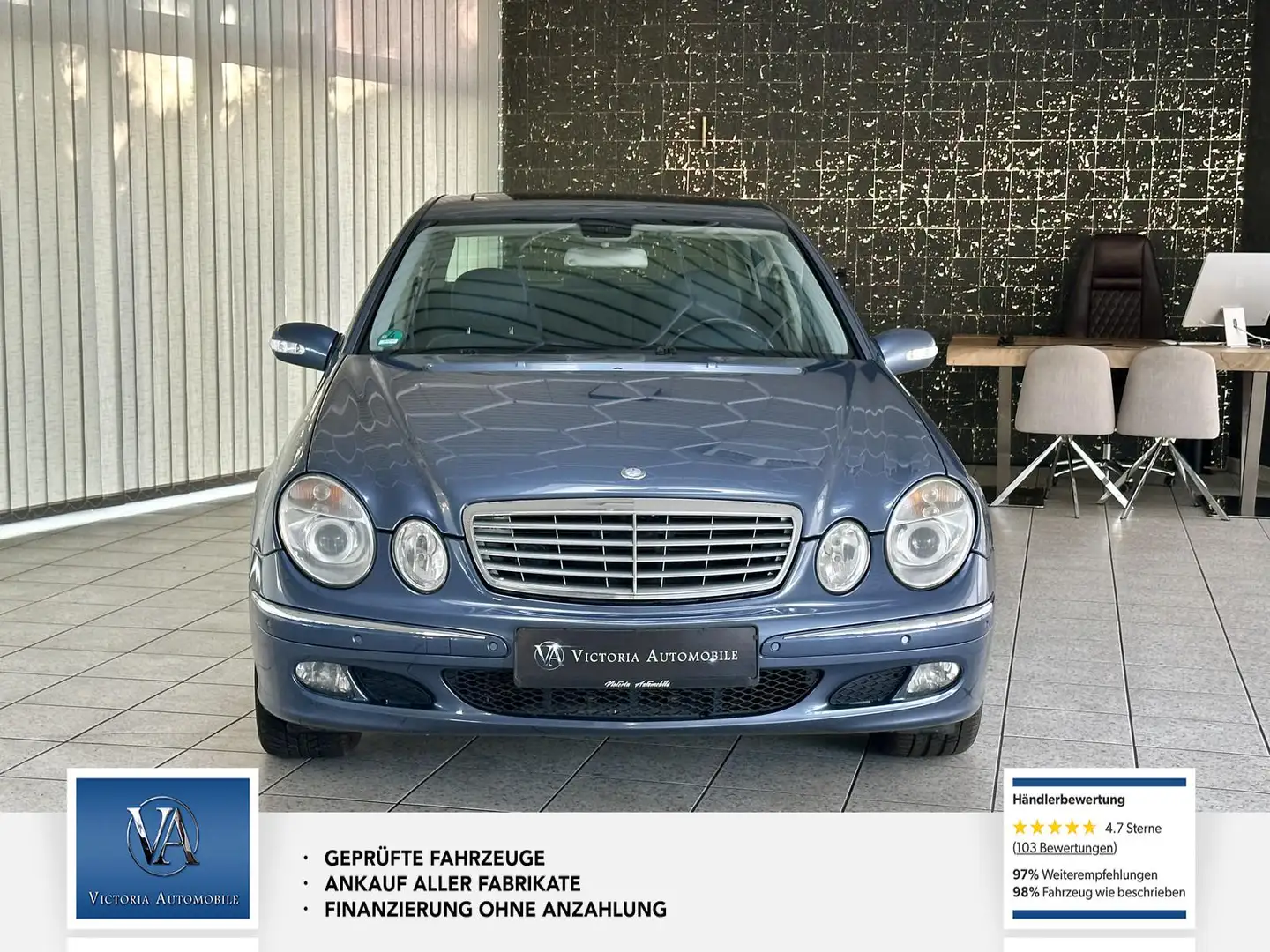 Mercedes-Benz E 350 E 350 2 Hand* Scheckheft*TÜV neu* Service neu Bleu - 2
