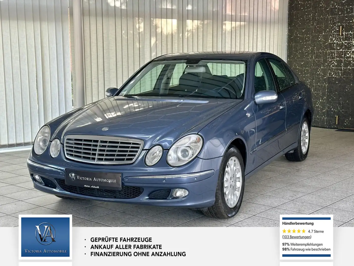 Mercedes-Benz E 350 E 350 2 Hand* Scheckheft*TÜV neu* Service neu Bleu - 1
