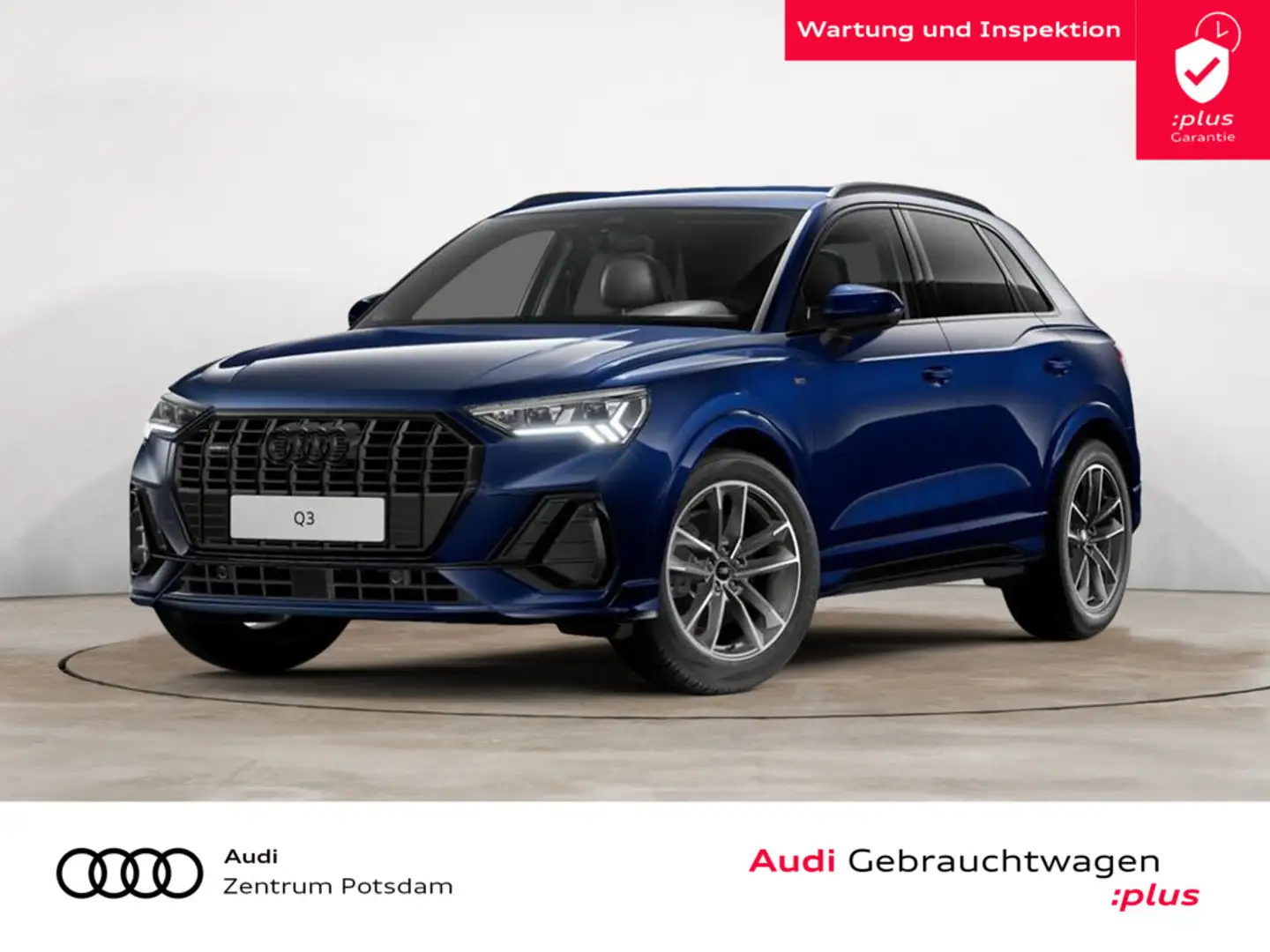 Audi Q3 40TFSI quattro S line MATRIX NAVI AHK VIRT Blau - 1